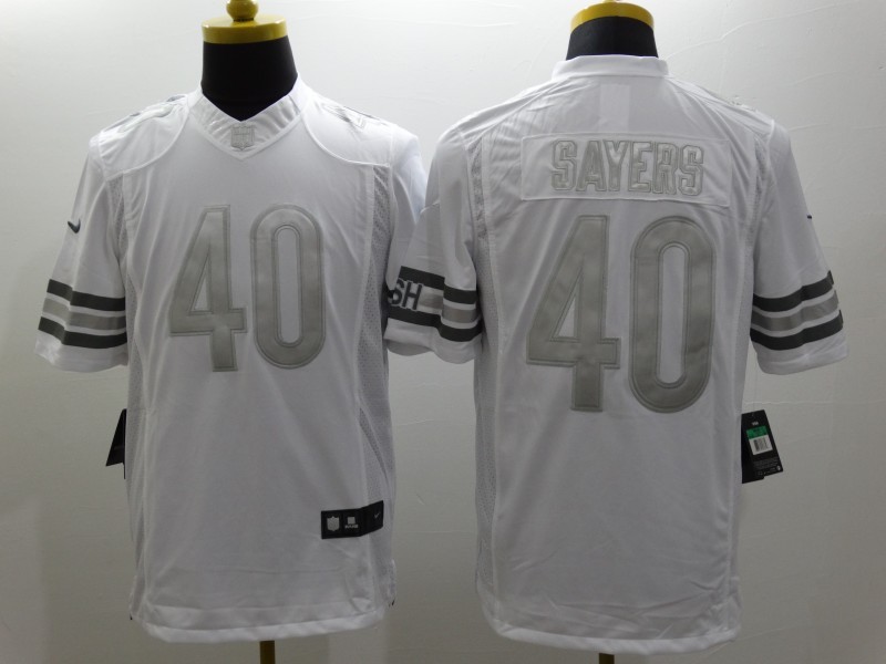 Men's Chicago Bears Gale Sayers #40 White Jersey